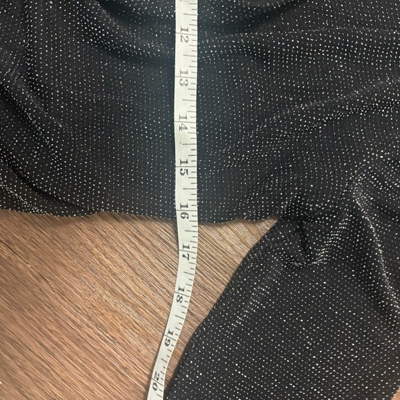 NWT Size 6 Elegant Black Wrap Dress! Beautiful! A glitter stunner! - Picture 11 of 11